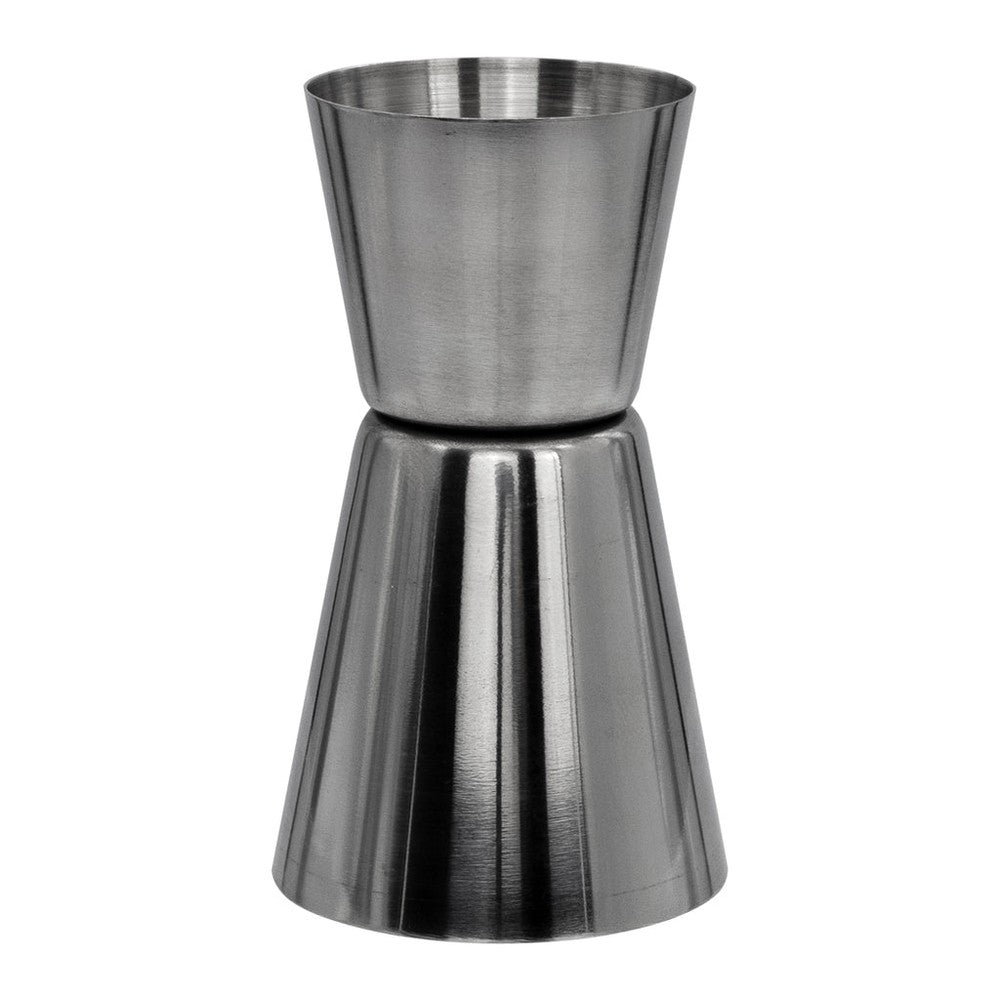Bar Butler Ouble Tot Measure Stainless Steel In White