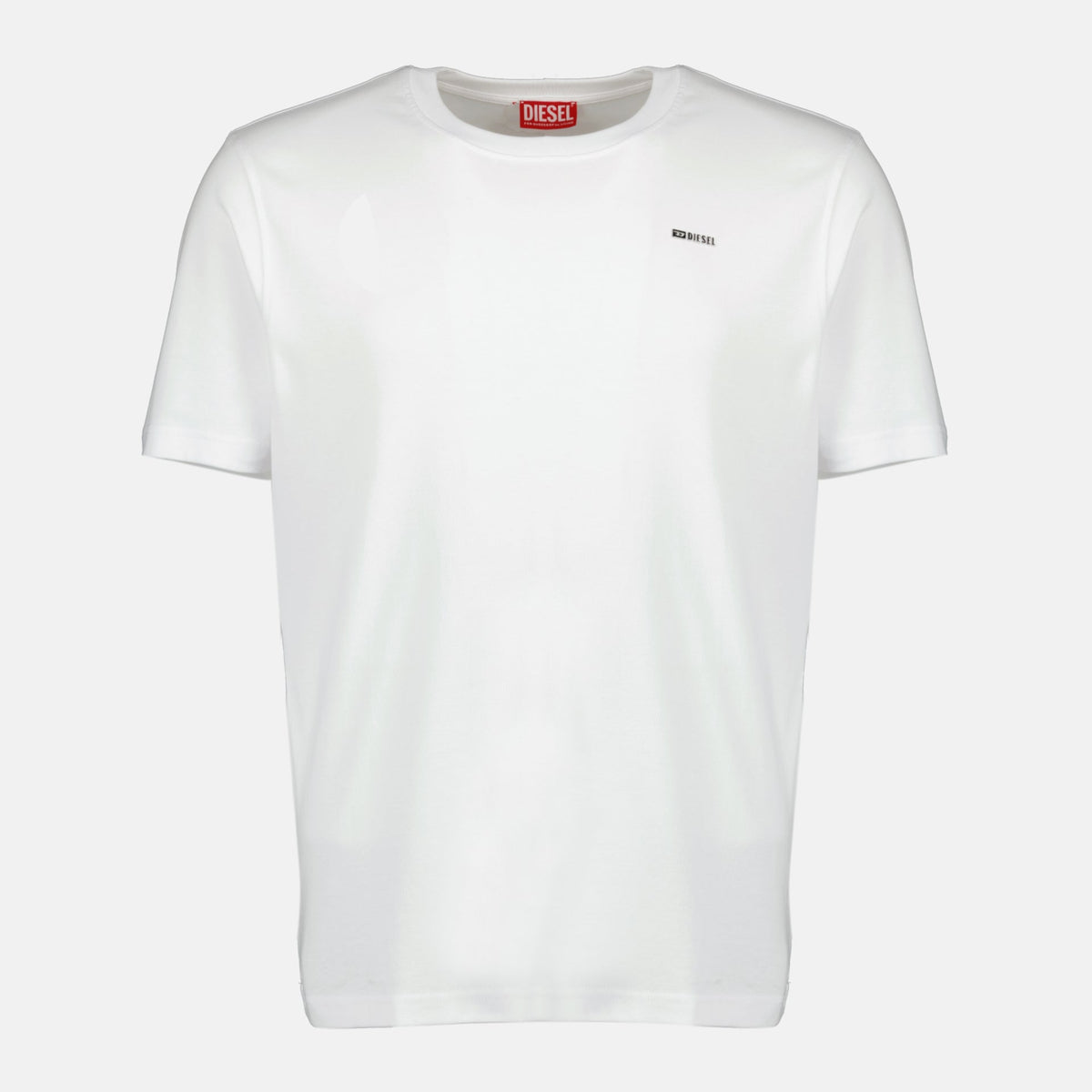 Diesel Mens T-Ajust-Met Regular T-Shirt In White