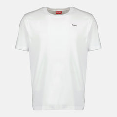 Diesel Mens T-Ajust-Met Regular T-Shirt In White