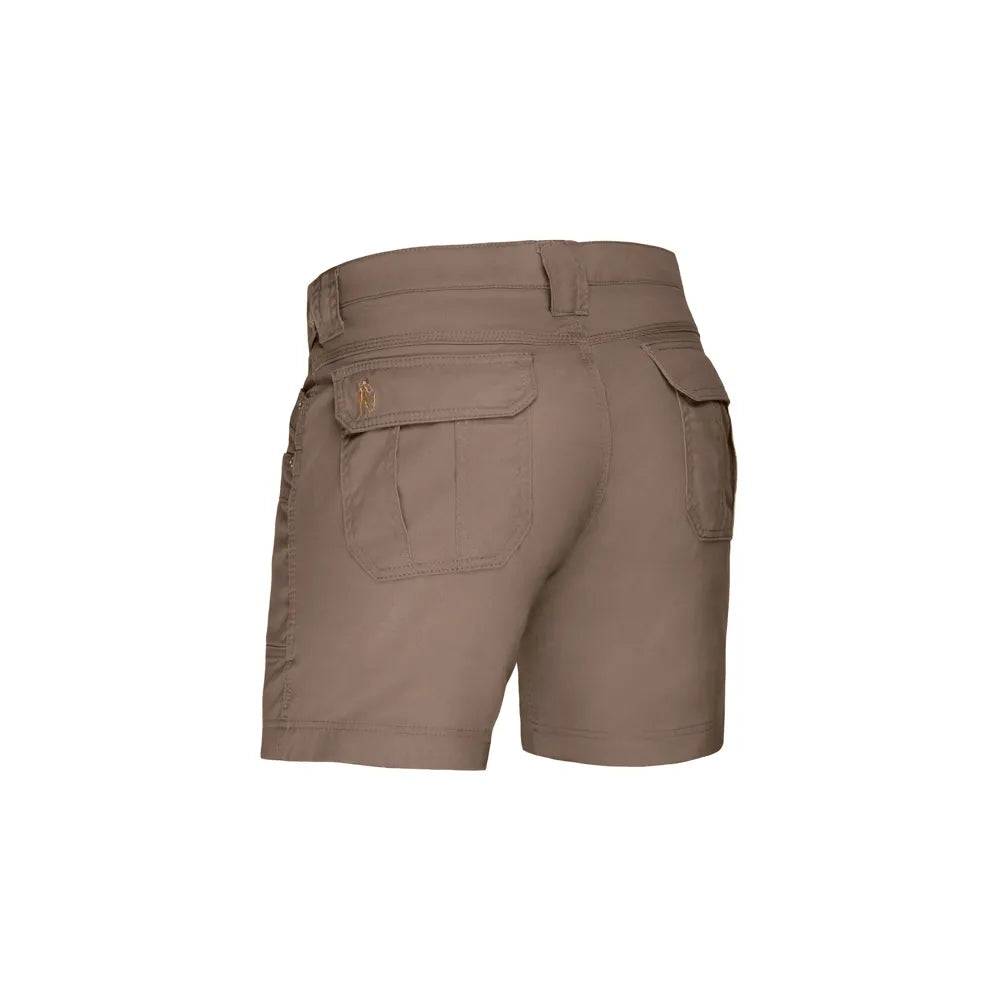 Boerboel Mens Adjustable Kalahari Shorts In Bark