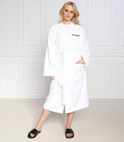 Karl Lagerfeld Womens Ikonik 2.0 Bathrobe In White