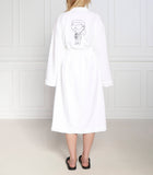 Karl Lagerfeld Womens Ikonik 2.0 Bathrobe In White