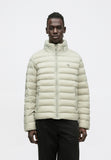 Calvin Klein Mens Long Sleeve Nylon Hooded Puffer Jacket In Fog