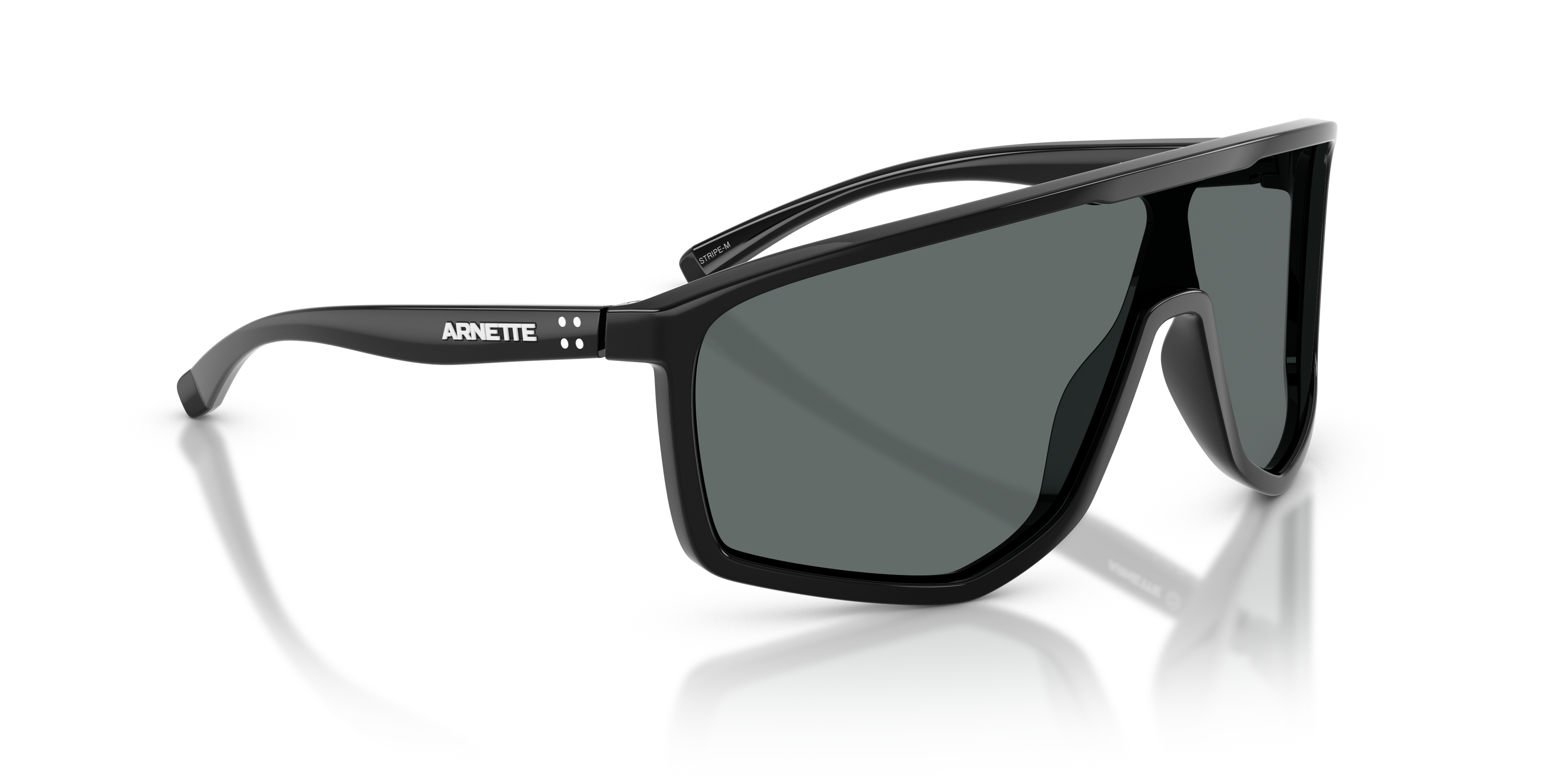 Arnette Unisex Stripe-M Sunglasses In Black