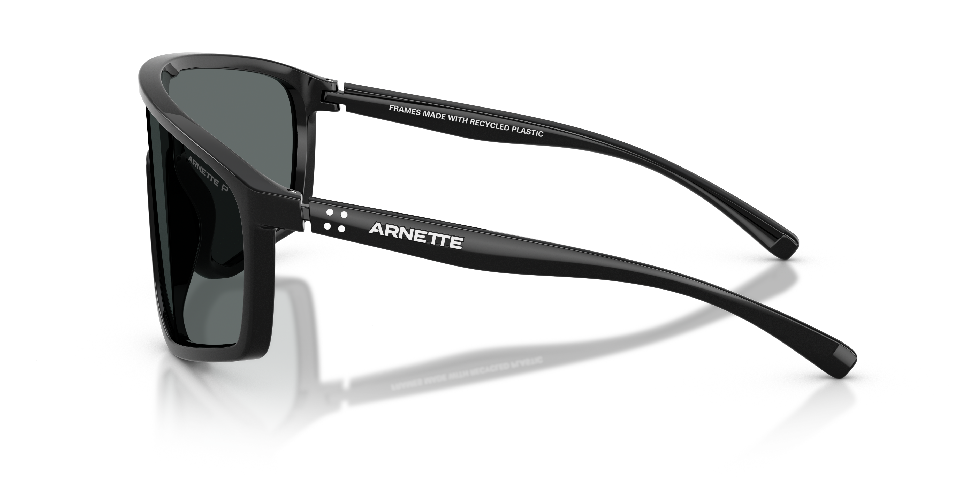 Arnette Unisex Stripe-M Sunglasses In Black