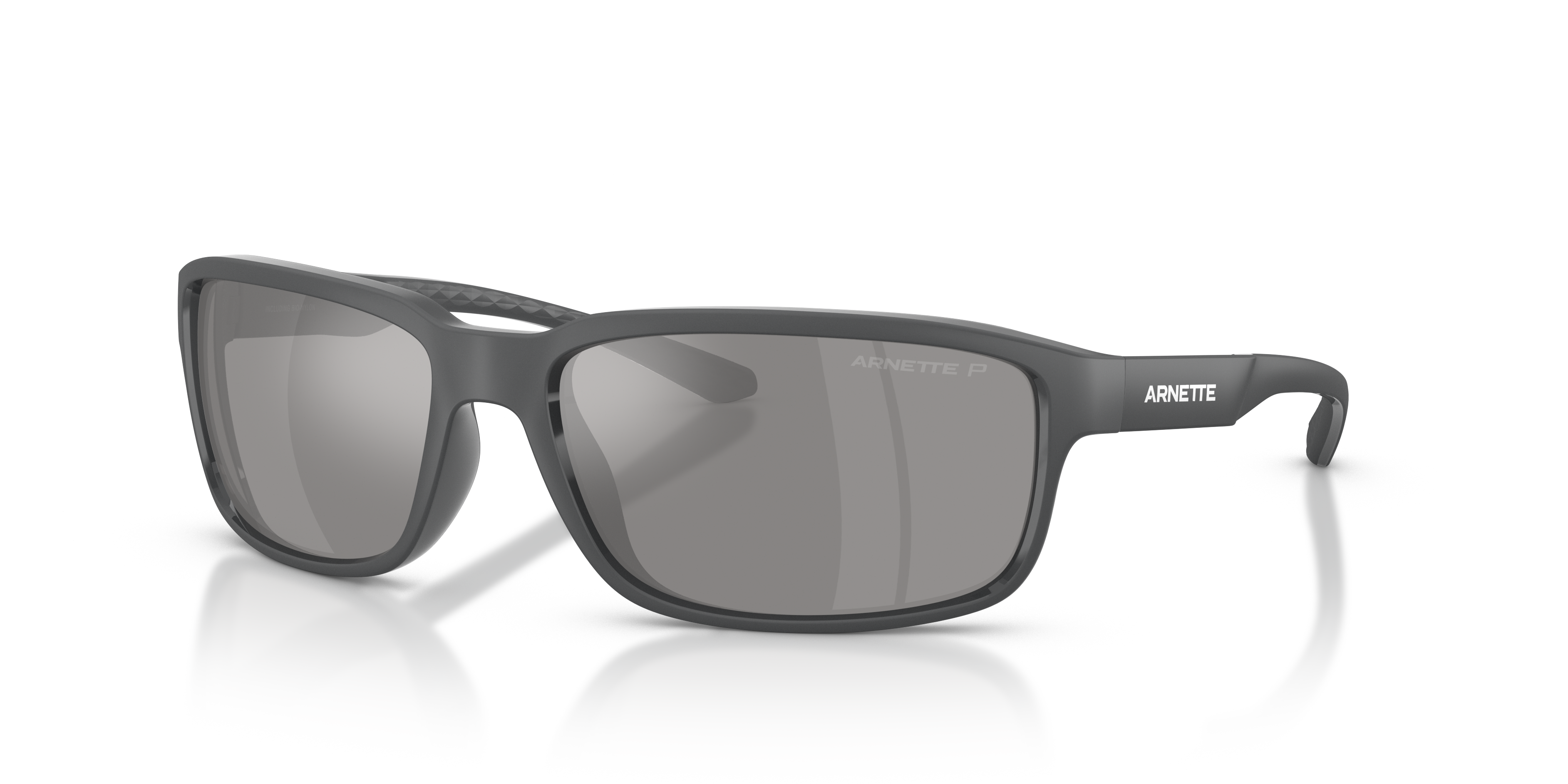 Arnette Mens Performance Wrap Polarized Sunglasses In Grey