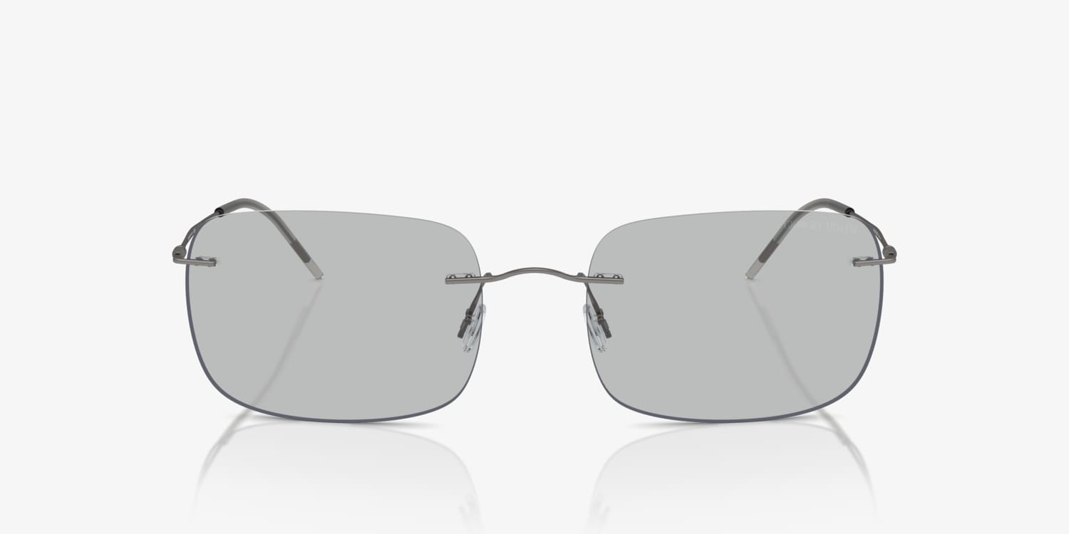 Giorgio Armani Mens Sunglasses In Gun Metal