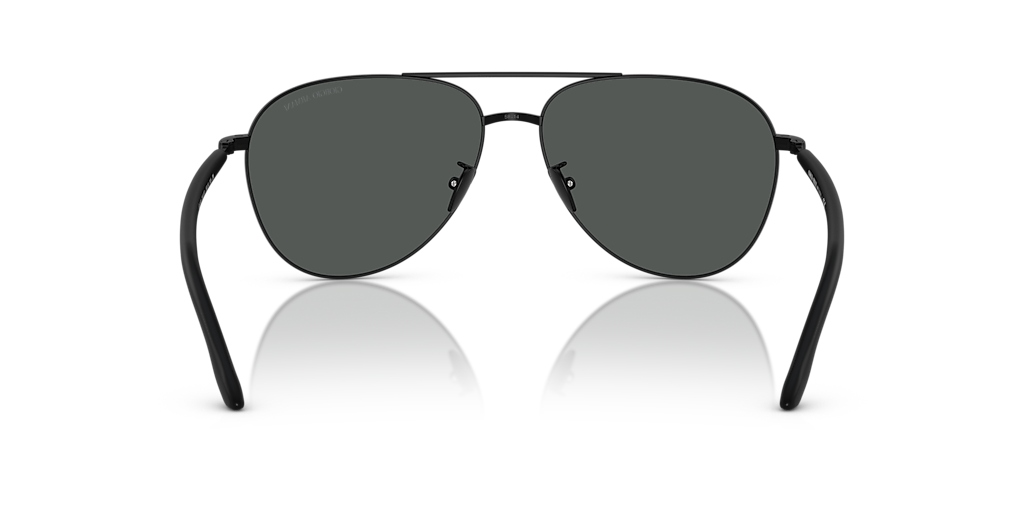 Giorgio Armani Unisex Aviator Sunglasses In Black