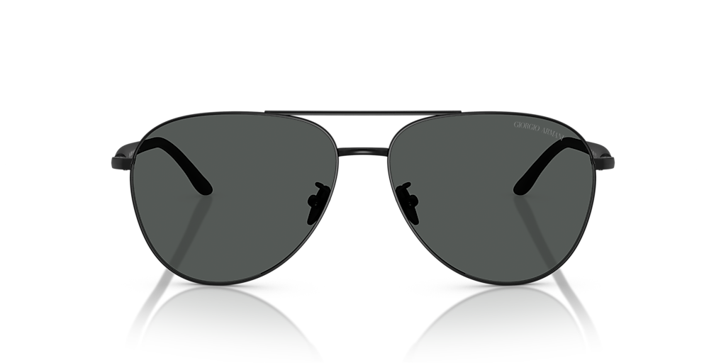 Giorgio Armani Unisex Aviator Sunglasses In Black