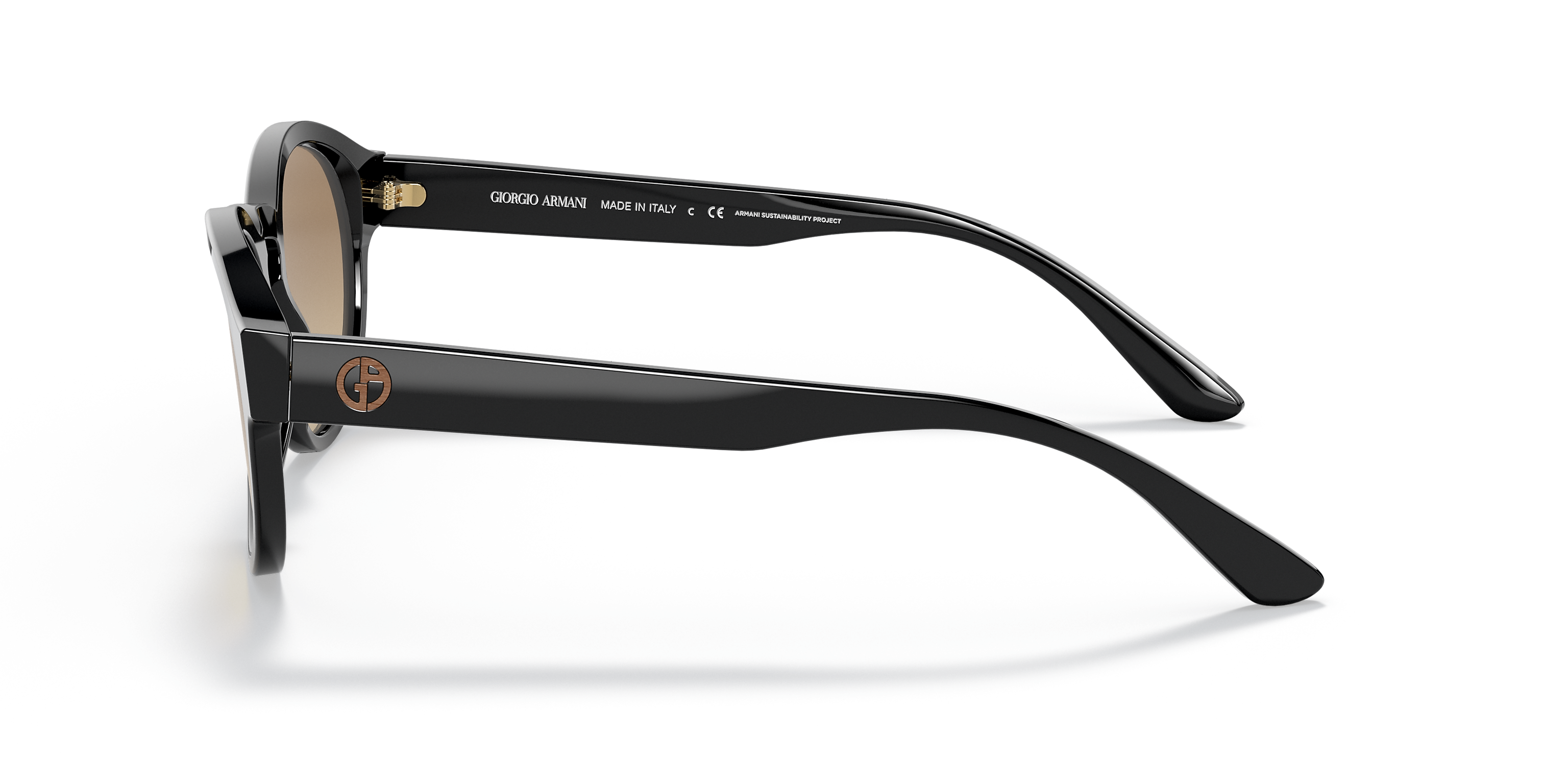 Giorgio Armani Womens Wayfarer Sunglasses In Black