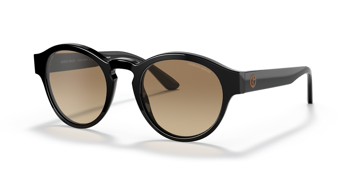 Giorgio Armani Womens Wayfarer Sunglasses In Black