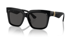 Burberry Square Frame Sunglasess In Black & Gold