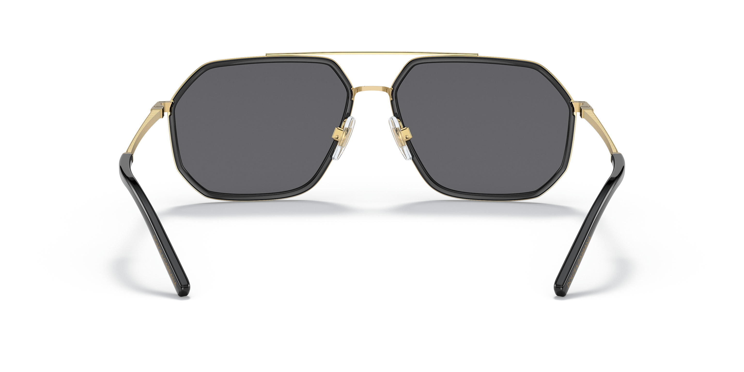 Dolce And Gabbana Unisex Sunglasses In Gold and Black