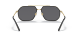 Dolce And Gabbana Unisex Sunglasses In Gold and Black