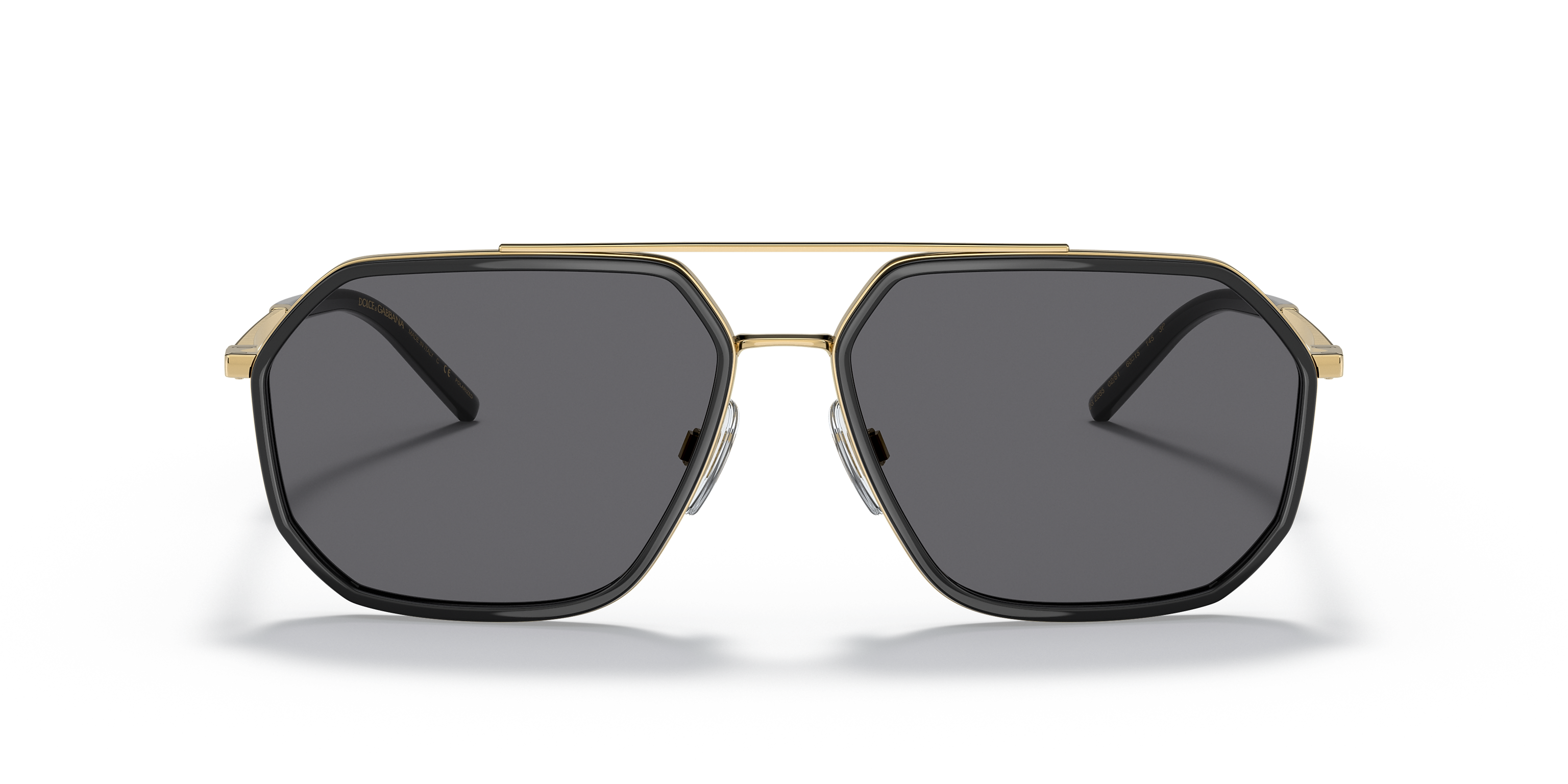 Dolce And Gabbana Unisex Sunglasses In Gold and Black