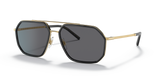 Dolce And Gabbana Unisex Sunglasses In Gold and Black