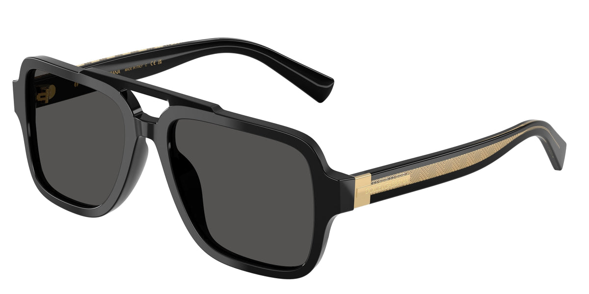 Dolce & Gabbana Dg4544 501/8756 Mens Sunglasses In Black And Gold