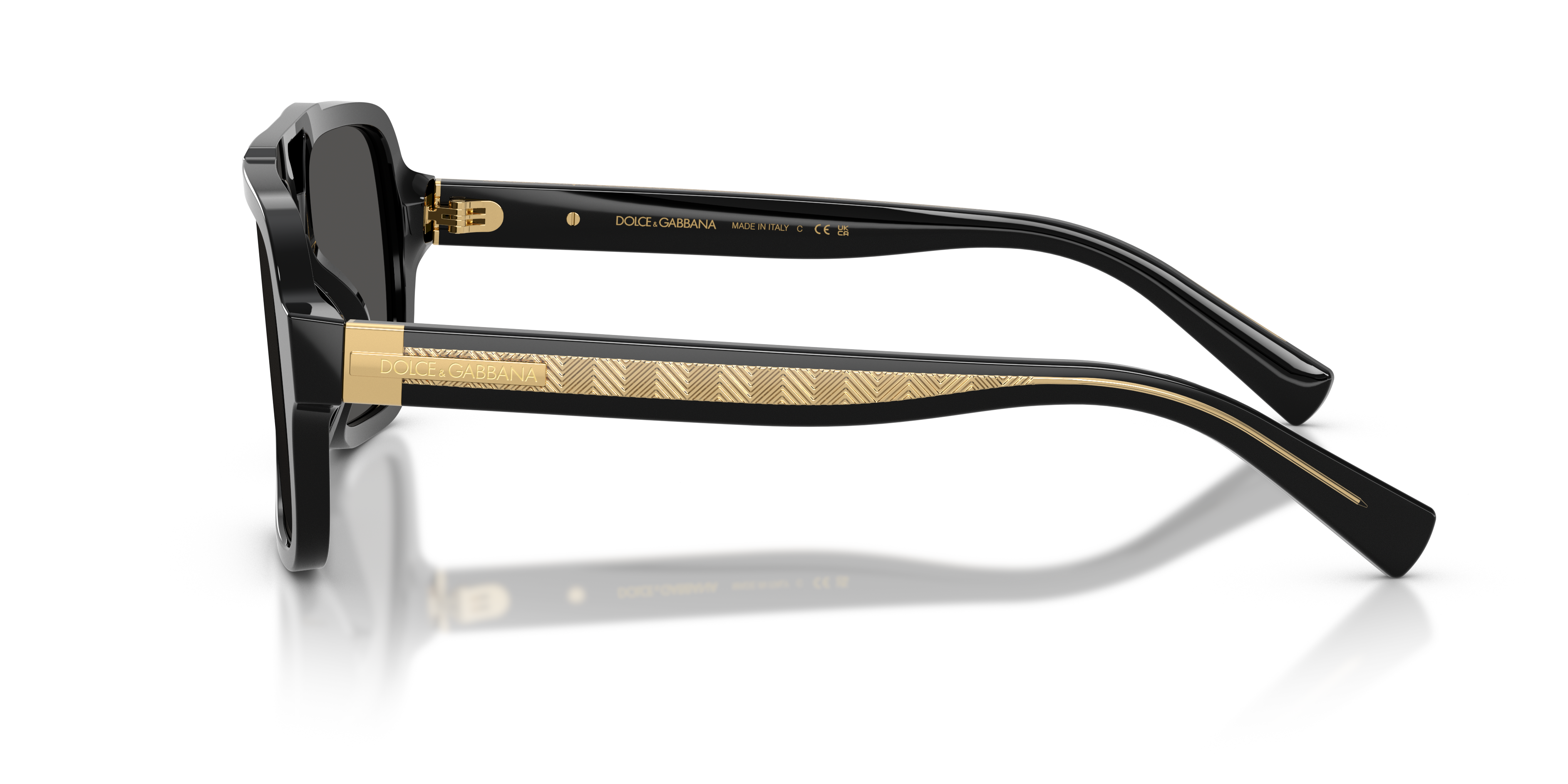 Dolce & Gabbana Dg4544 501/8756 Mens Sunglasses In Black And Gold