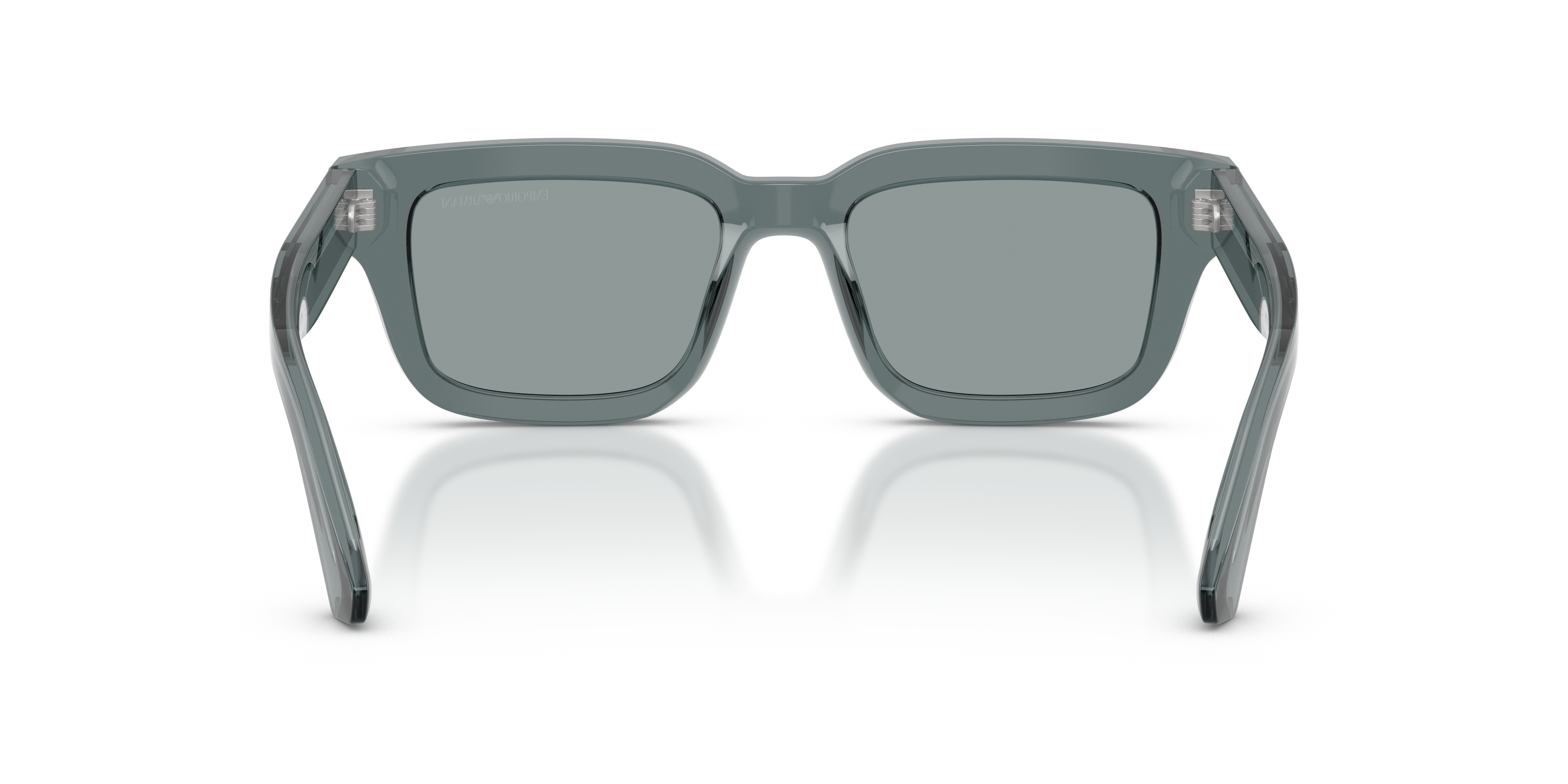 Emporio Armani Mens Sunglasses In Transparent Gray