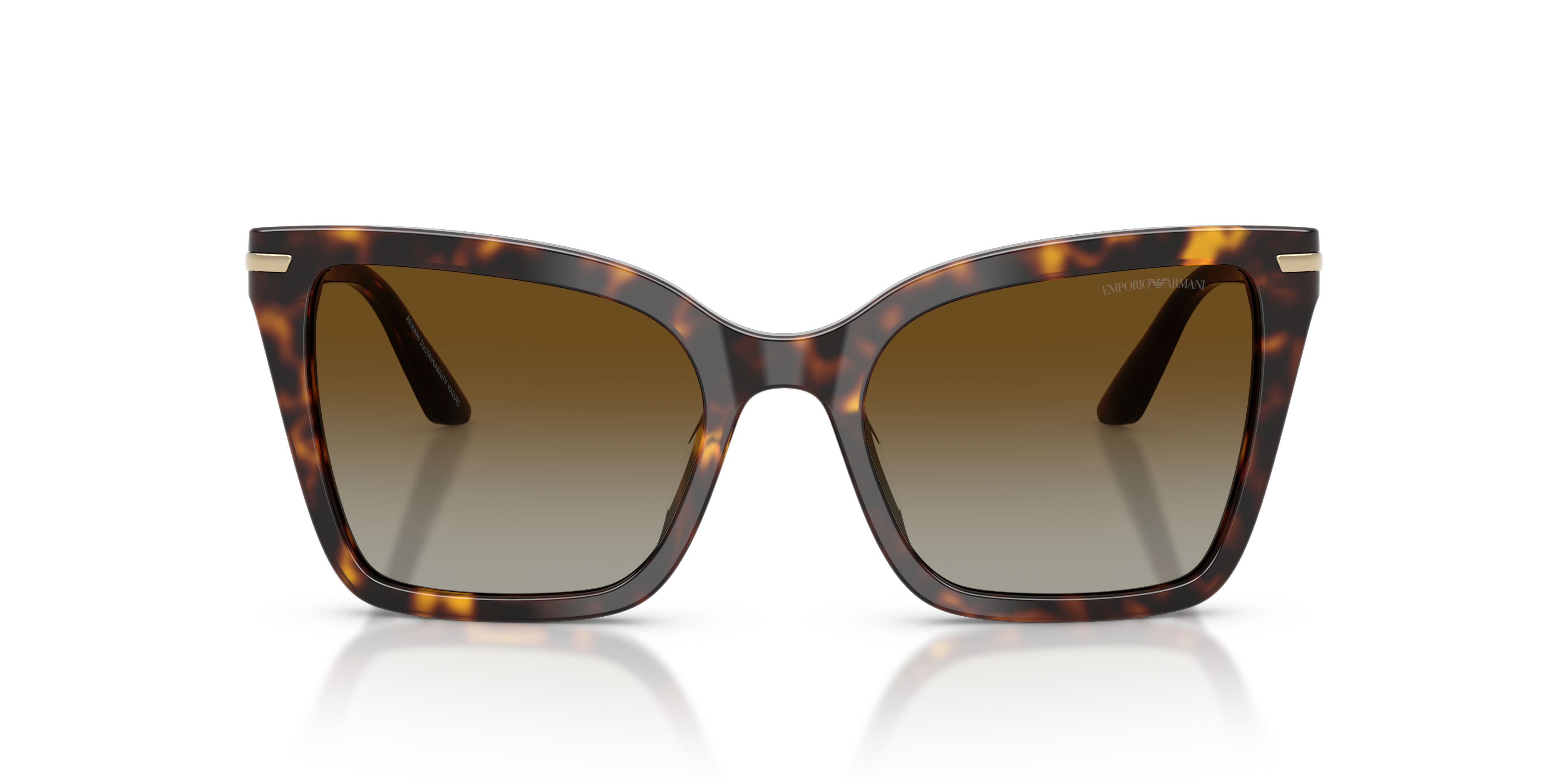 Emporio Armani Womens Sunglasses In Dark Havana/Brown