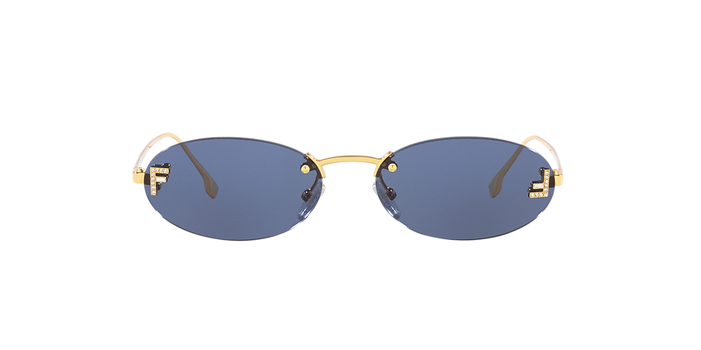 Fendi Metal First Crystal Fe4075Us 5430V Sunglasses