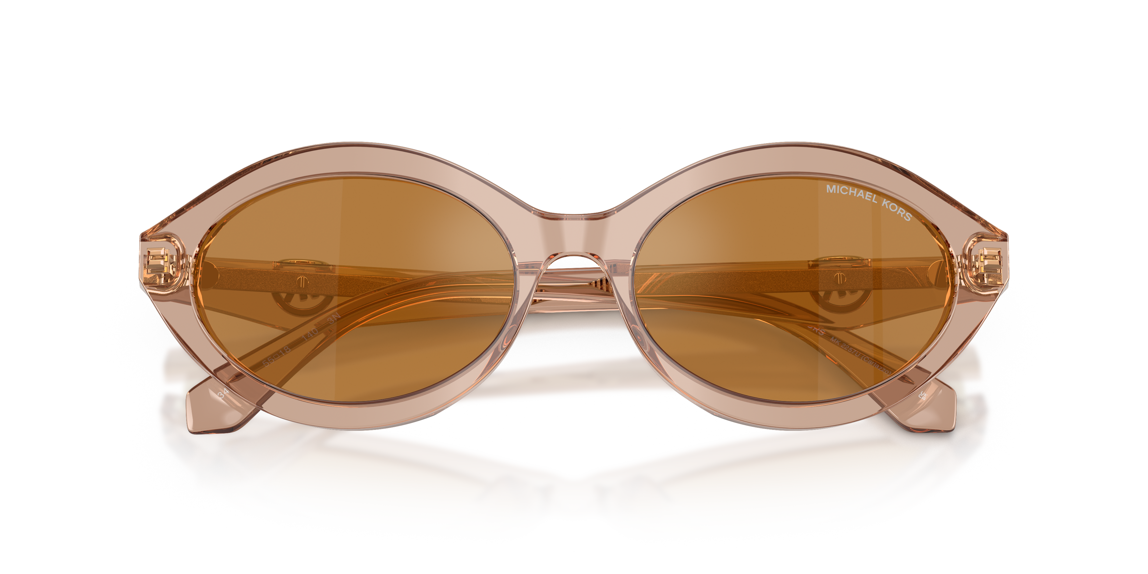 Michael Kors Womens Carlazzo Sunglasses In Rose Gold