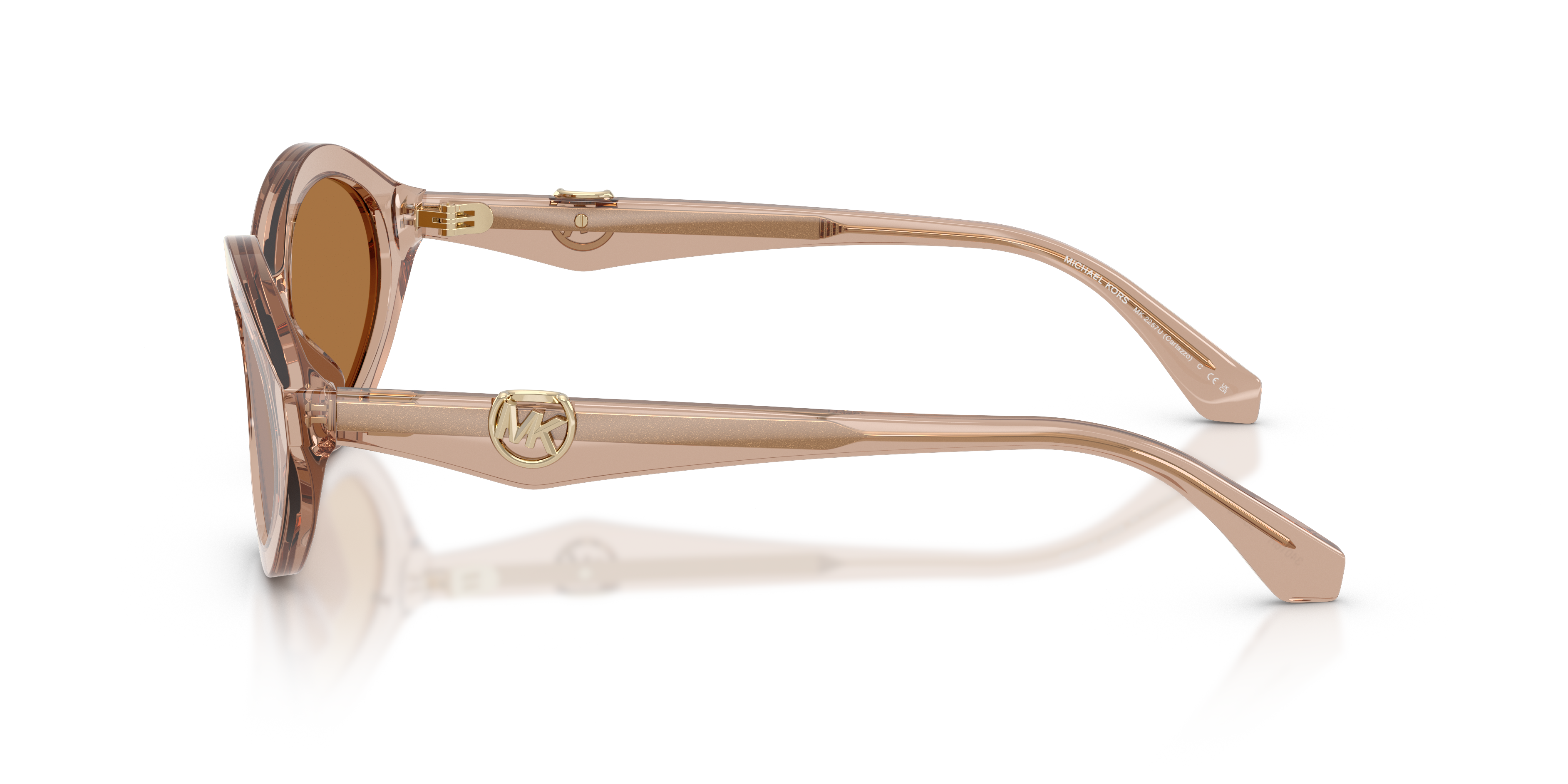 Michael Kors Womens Carlazzo Sunglasses In Rose Gold