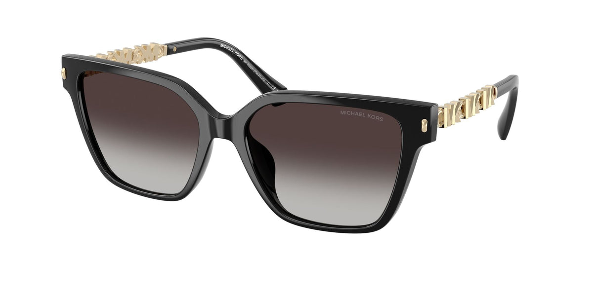 Michael Kors Womens Piedmont Sunglasses In Black/Light Grey