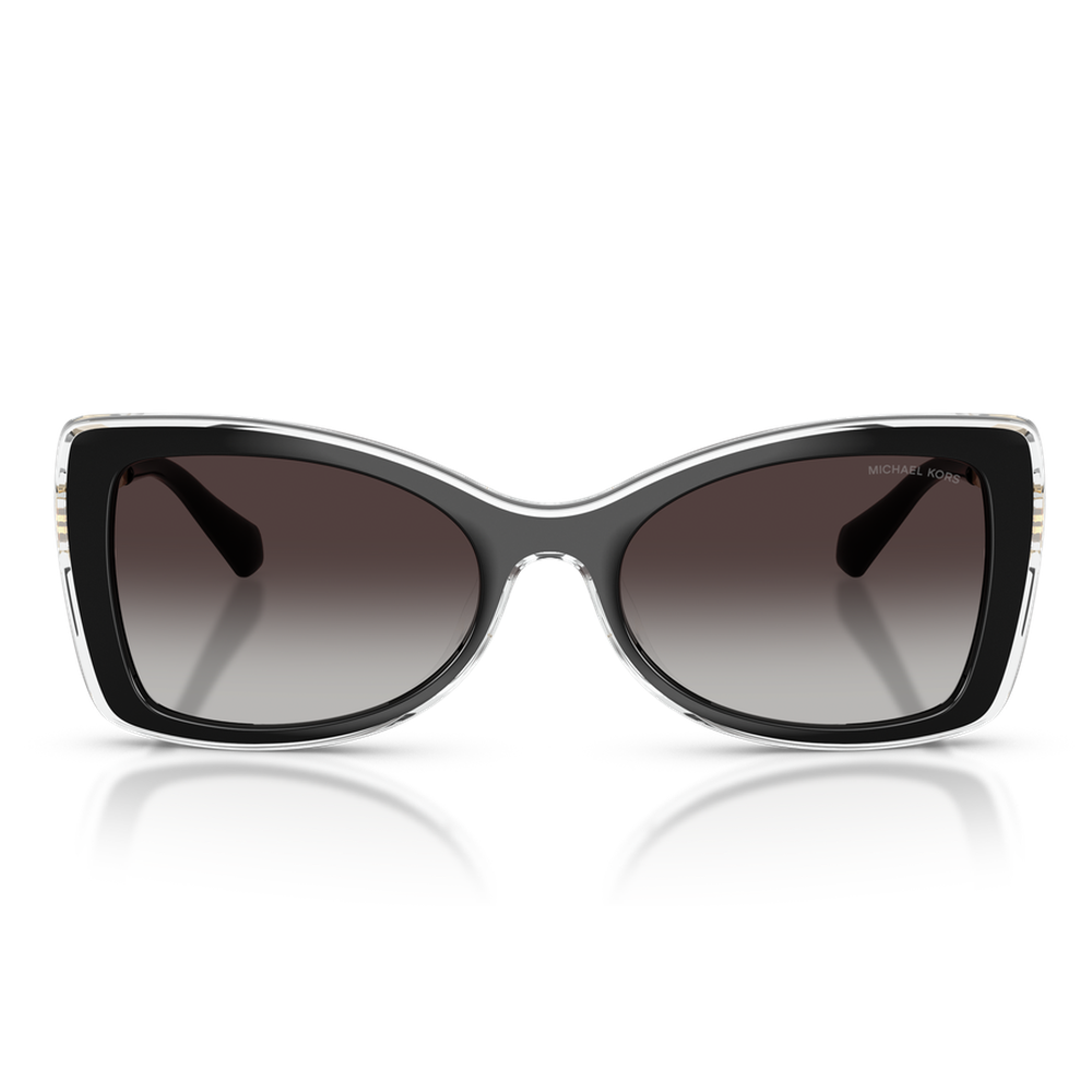 Michael Kors Womens Malaga Sunglasses In Black/Light Grey