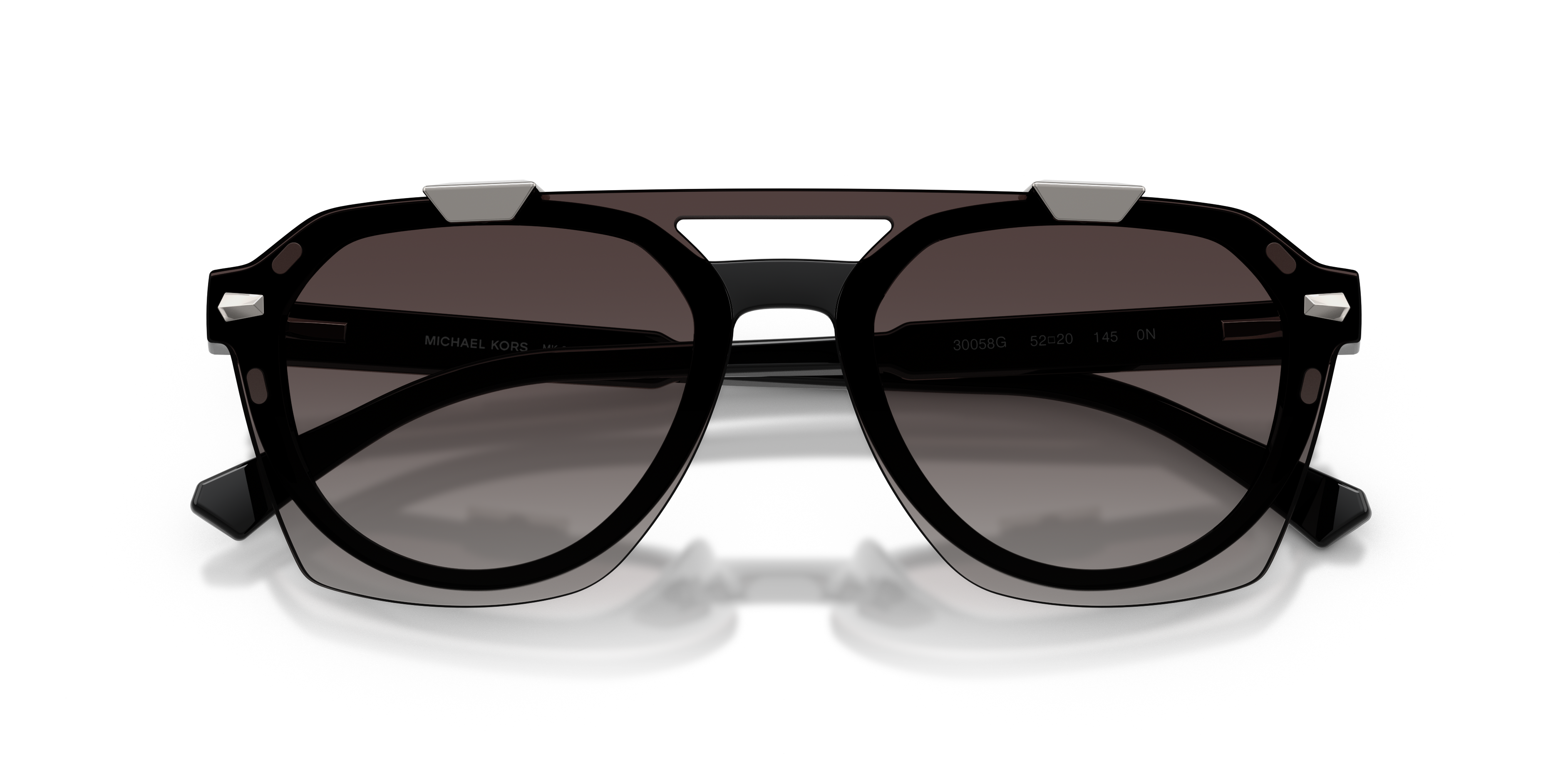 Michael Kors Mens Geometric Clip-On Sunglasses In Black