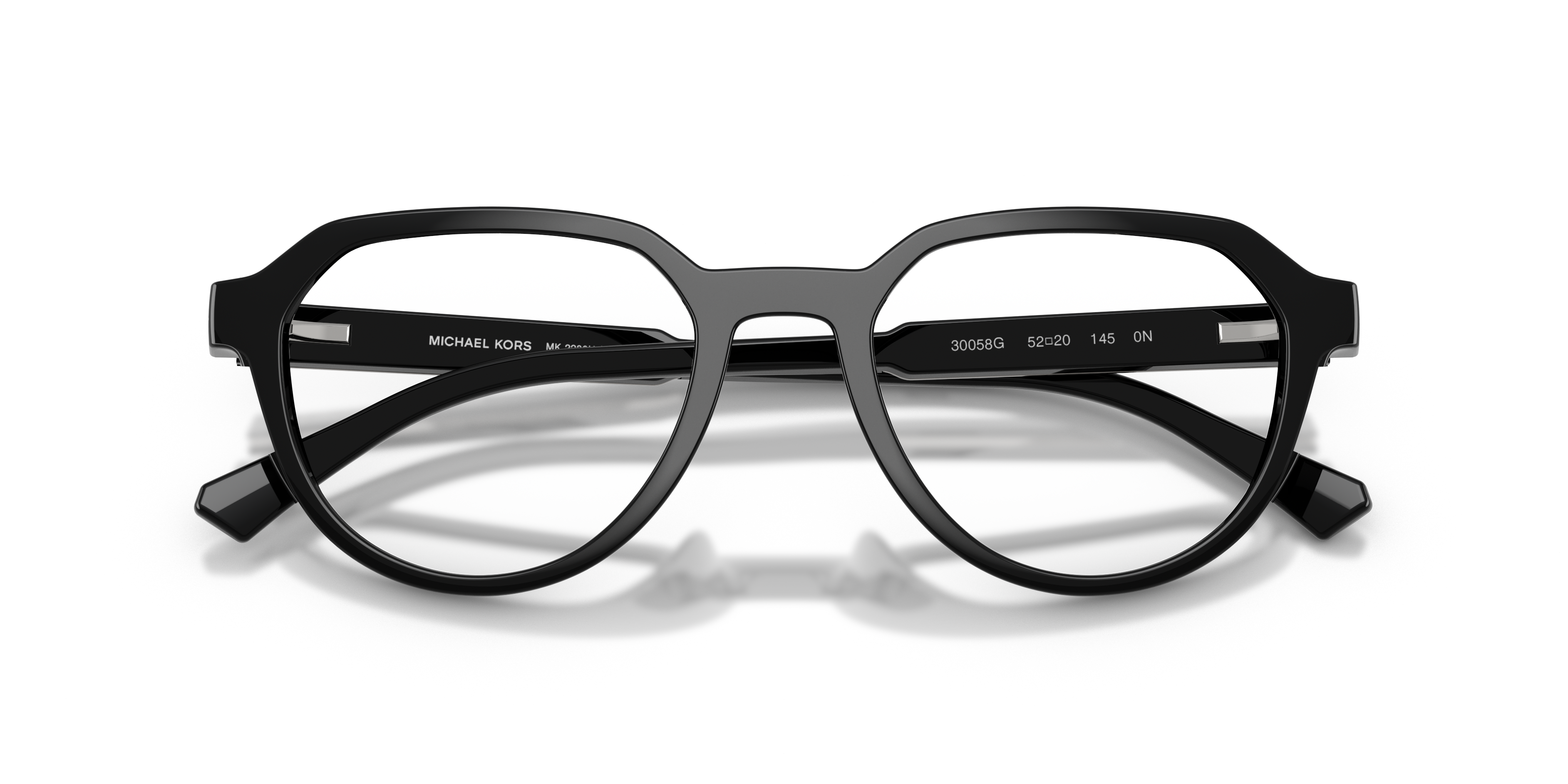 Michael Kors Mens Geometric Clip-On Sunglasses In Black