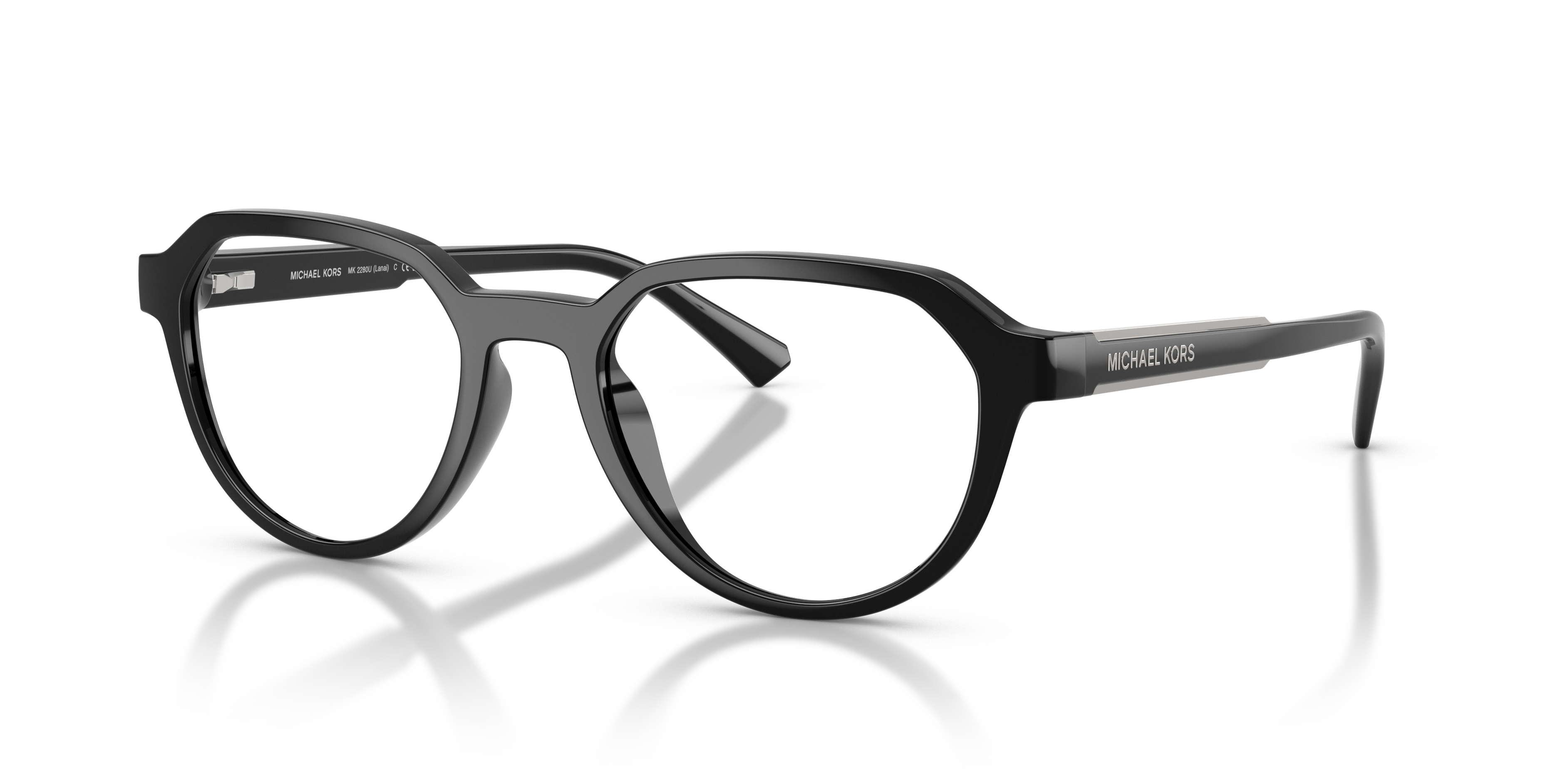 Michael Kors Mens Geometric Clip-On Sunglasses In Black