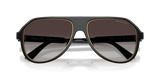 Michael Kors Mens Molokai Aviator Sunglasses In Black/Gold
