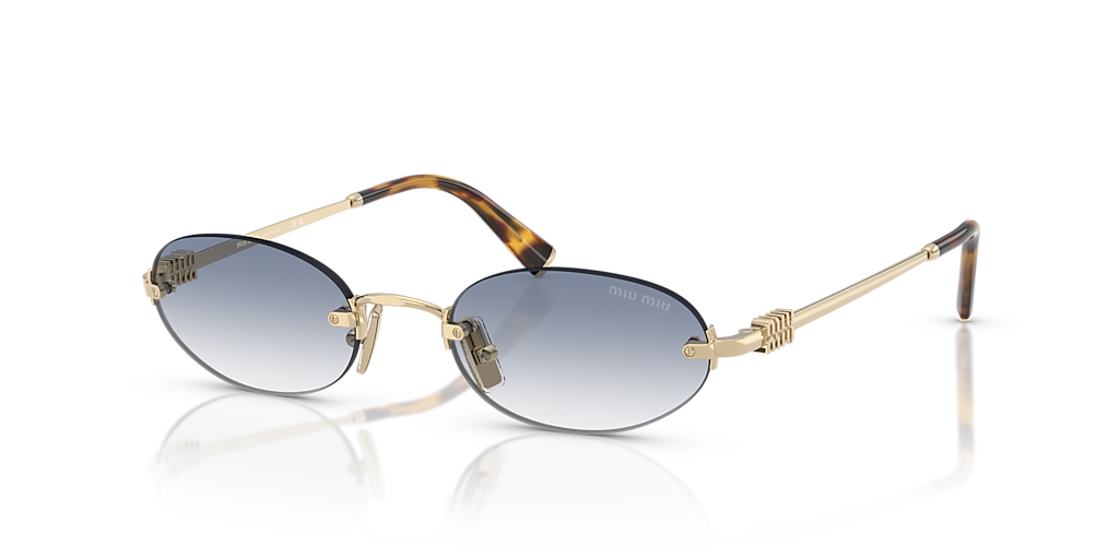 Miu Miu Womens Sunglasses In Gold