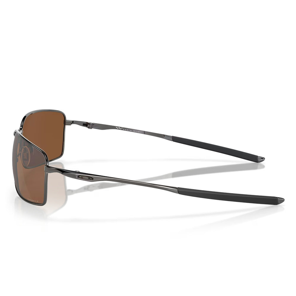 Oakley Mens Square Wire Polarized Sunglasses In Gunmetal