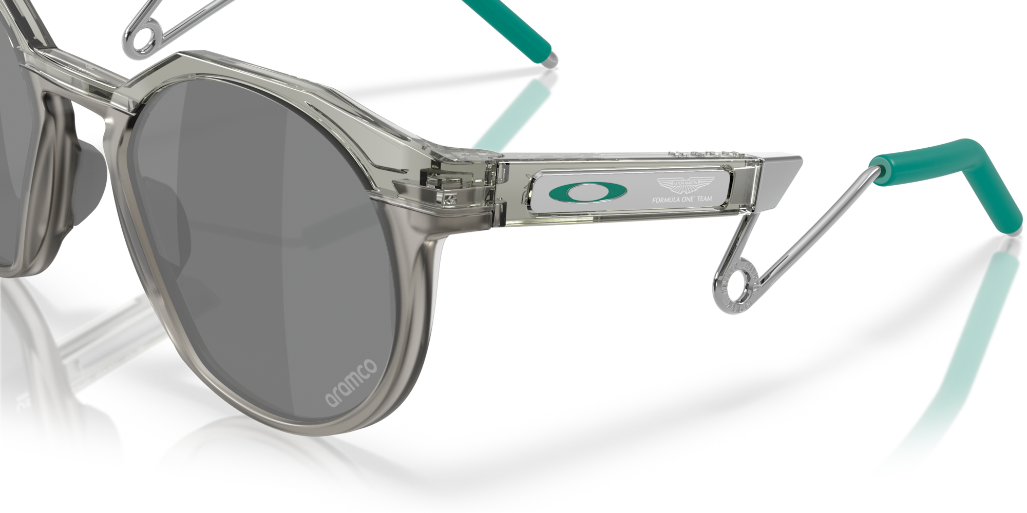 Oakley Metal Sunglasses For Men In Silver & Green
