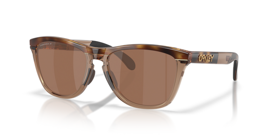 Oakley Frogskins Range Sunglasses Brown Tortoise Brown Smoke/Prizm Tungsten Polarized