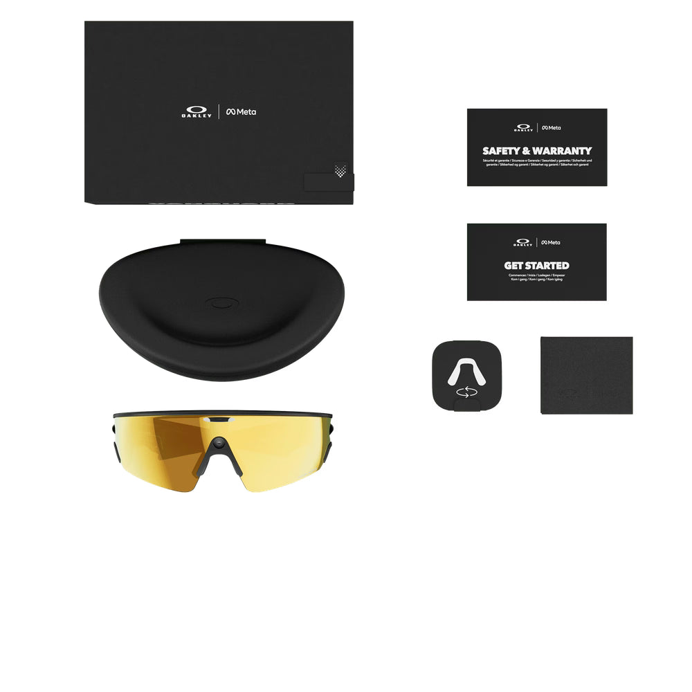 Oakley Meta Vanguard Smart Glasses – Prizm 24K, Black (Pre Order)
