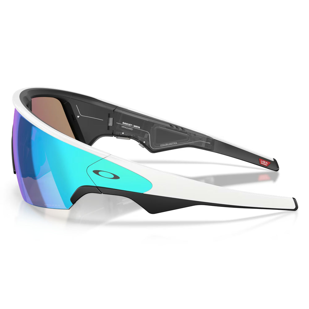 Oakley Meta Vanguard Smart Glasses – Prizm Sapphire, White (Pre Order)