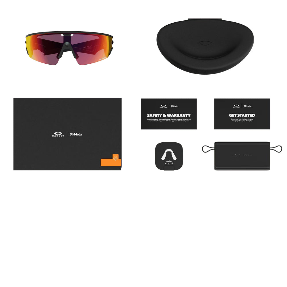 Oakley Meta Vanguard Smart Glasses – Prizm Transitions Ember, Black (Pre Order)