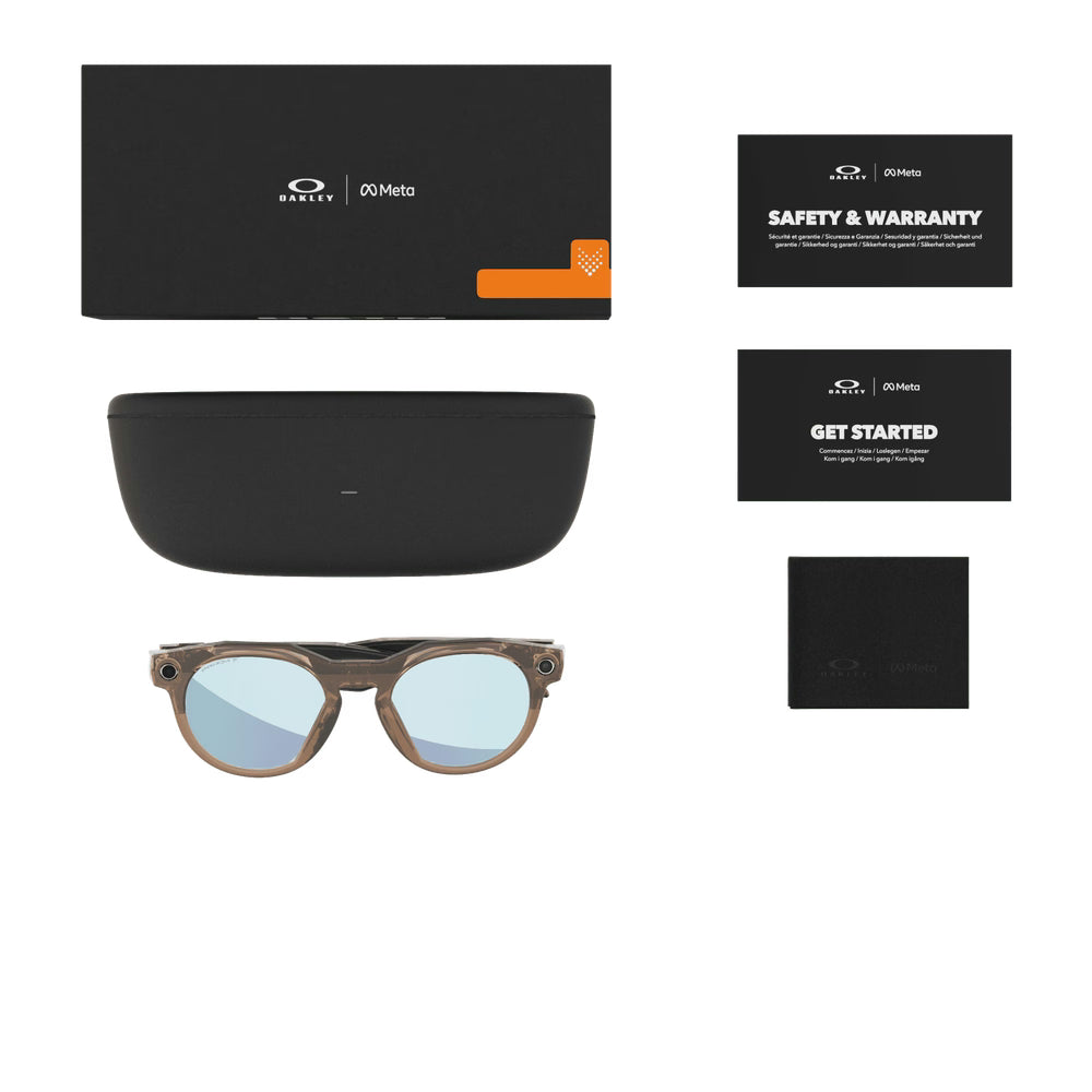 Oakley Meta Hstn Smart Glasses – Prizm Deep Water Polarized, Brown Smoke (Pre Order)