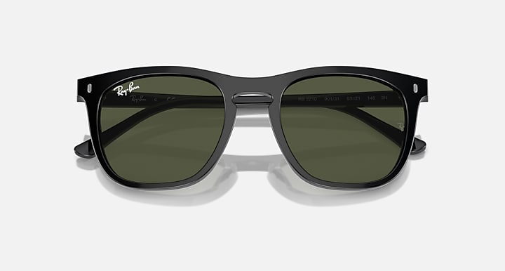 Ray-Ban Mens Square Sunglasses In Polished Black