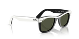 Ray-Ban Unisex Wayfarer Polarized Sunglasses In Black And White