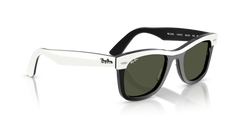 Ray-Ban Unisex Wayfarer Polarized Sunglasses In Black And White