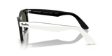 Ray-Ban Unisex Wayfarer Polarized Sunglasses In Black And White