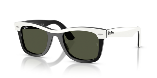 Ray-Ban Unisex Wayfarer Polarized Sunglasses In Black And White