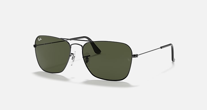 Ray-Ban Caravan G-15 Sunglasses In Green & Gunmetal