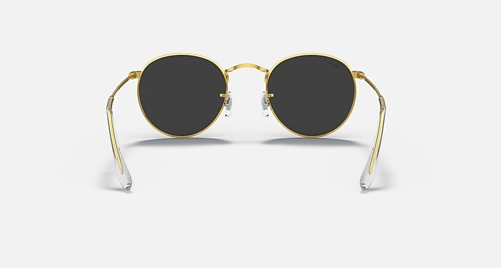 Ray-Ban Unisex Round Metal Sunglasses In Gold