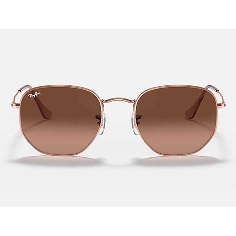 Ray-Ban Hexagonal Womens Sunglasses In Copper