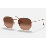 Ray-Ban Hexagonal Womens Sunglasses In Copper